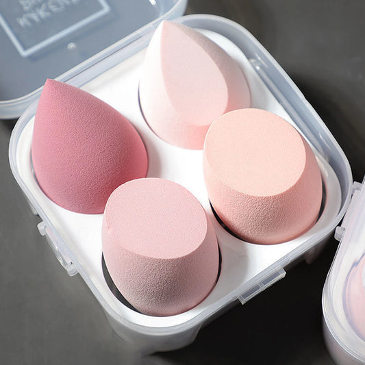 4-Piece Blender Sponges Full Coverage Super Soft Latex Free Beauty Sponges for Powder Cream and Liquid